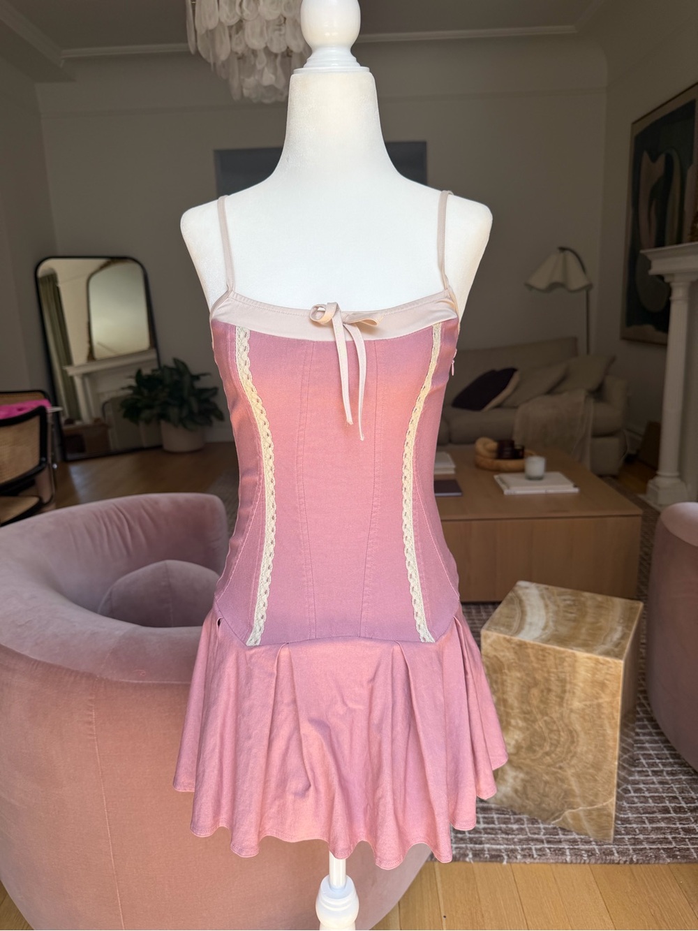 Pink Mini Dress Size S